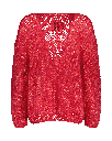 Lilou Cardigan - Coral/Red Melange