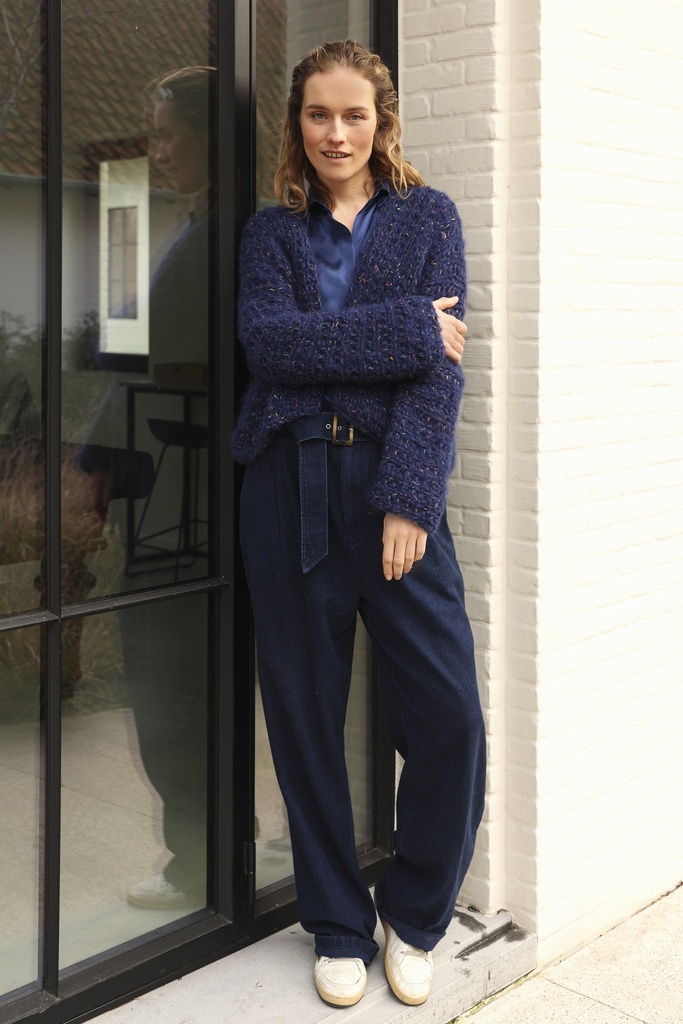 VICTOIRE CARDIGAN - NAVY BLUE CABARET