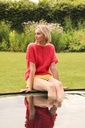 MIA TOP - CHERRYRED/PALE YELLOW