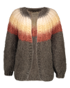 Camelia Cardigan - Ombre Brown Grey - Cafe au Lait/Camel/Mahogany