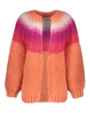 Camelia Cardigan - Ombre Muted Orange - Soft pink/Fuchsia/Vivid pink