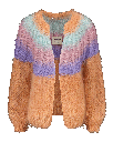 Camelia Cardigan - Ombre Nude - Aqua/pink/lilac