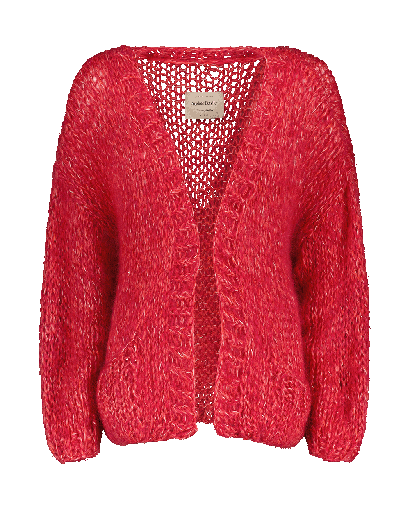 [LILOU - CORAL] Lilou Cardigan - Coral/Red Melange