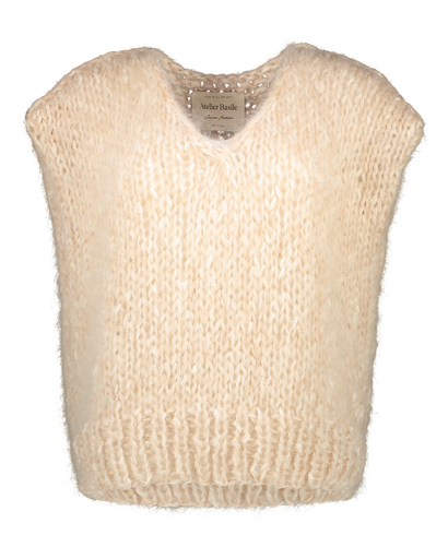 Brigitte Slipover - Cream Camel - White speckles