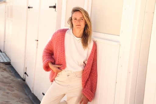 VICTOIRE CARDIGAN - DUSTY PINK