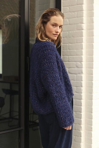 VICTOIRE CARDIGAN - NAVY BLUE CABARET